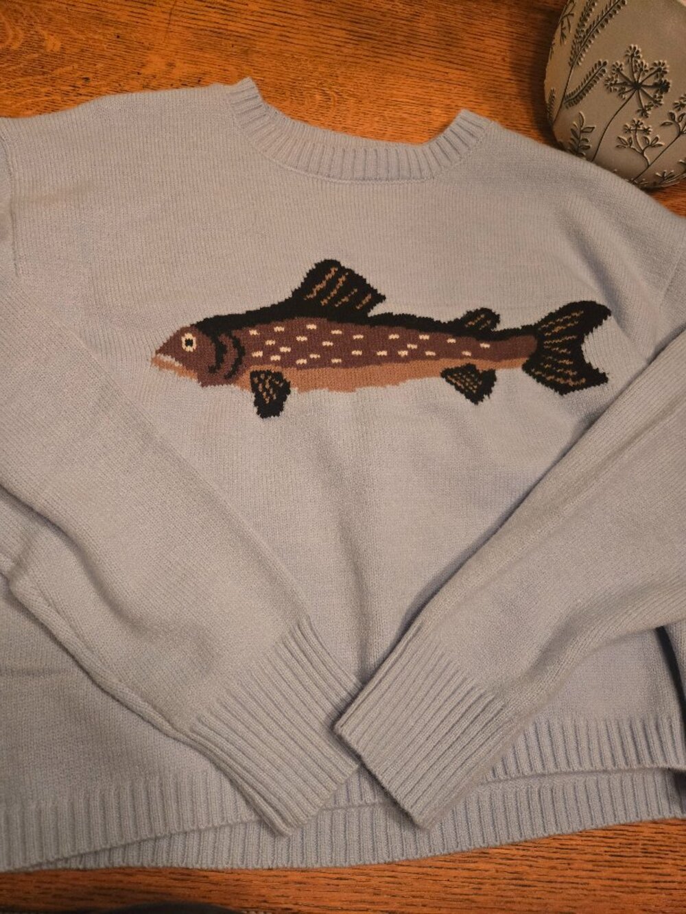 Trout Sweater, Womens, Size M